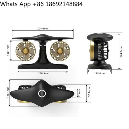 Desktop Turbo Fan for Jetfan Second Generation Long Life Office Circulating Fan Creative Aircraft Engine Turbo Fan